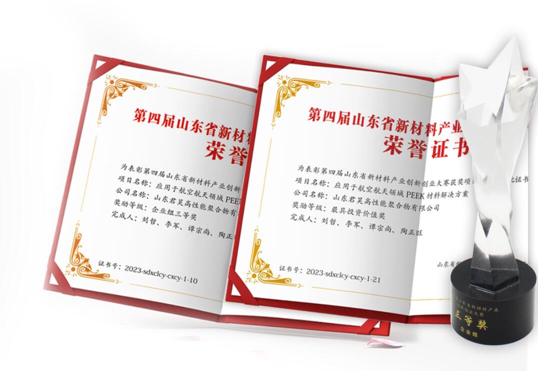 山東君昊榮獲山東省新材料產(chǎn)業(yè)創(chuàng)新創(chuàng)業(yè)大賽  企業(yè)組 “三等獎”及“投資價值獎”
